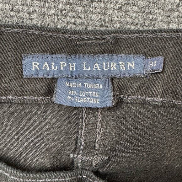 NEW RALPH LAUREN BLUE LABEL THOMPSON 650 WOMEN'S JEANS SIZE 31 BLACK - Picture 9 of 14